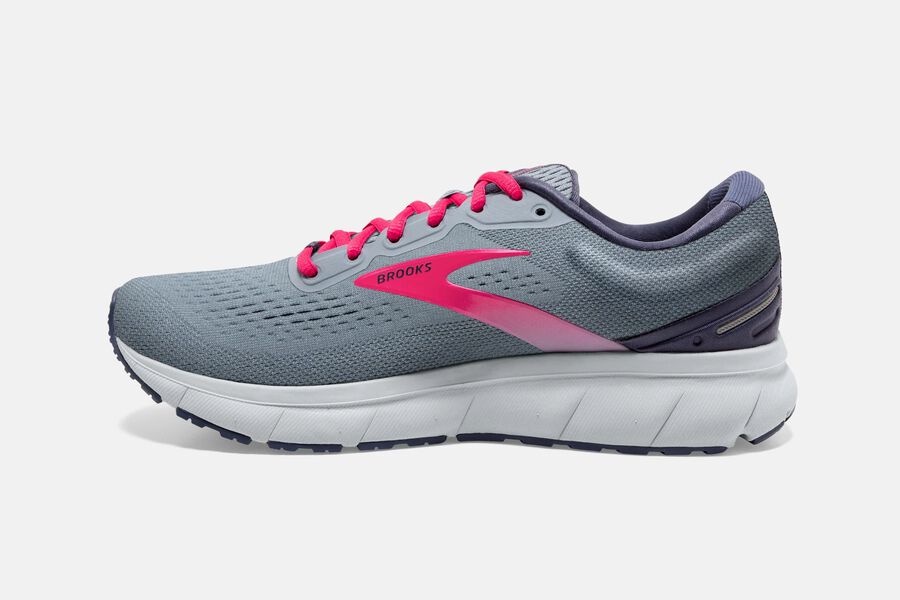 Brooks Israel Trace Road Running Shoes Womens - Grey/Pink - DJS-418752